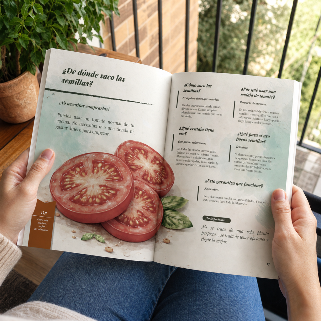 libro tomatera en casa en manos